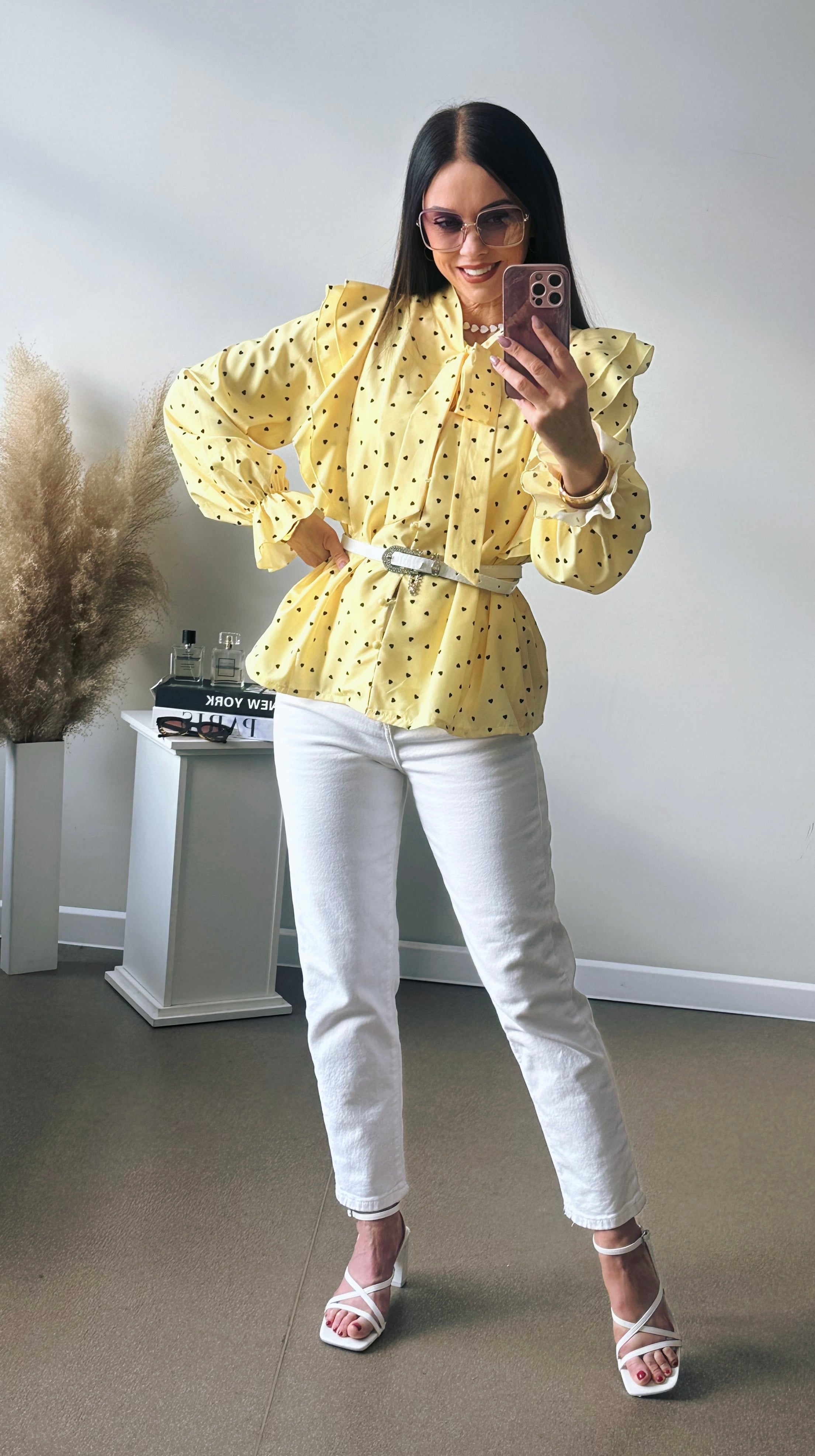 Geltona palaidinė “Širdutė “