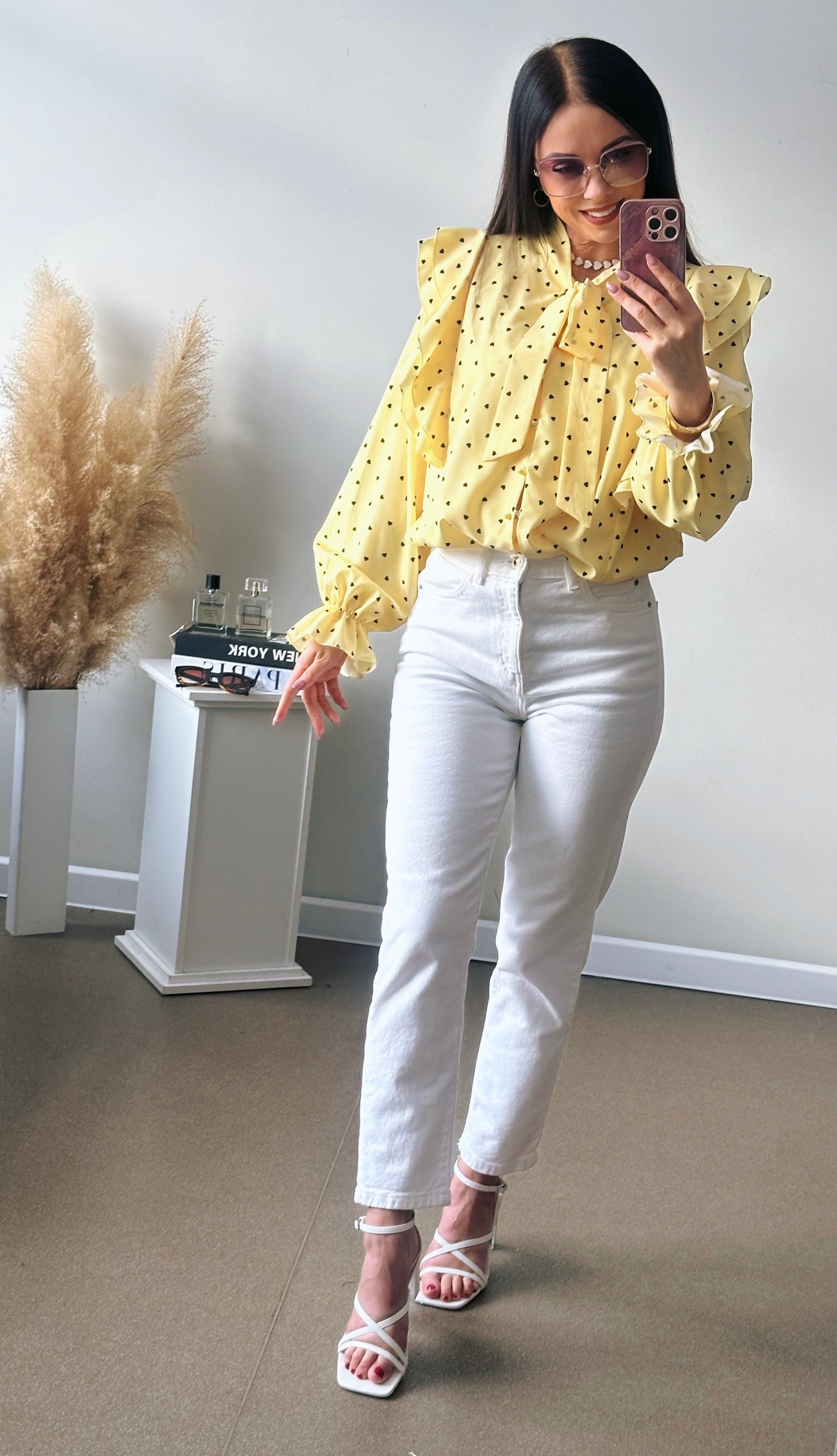 Geltona palaidinė “Širdutė “