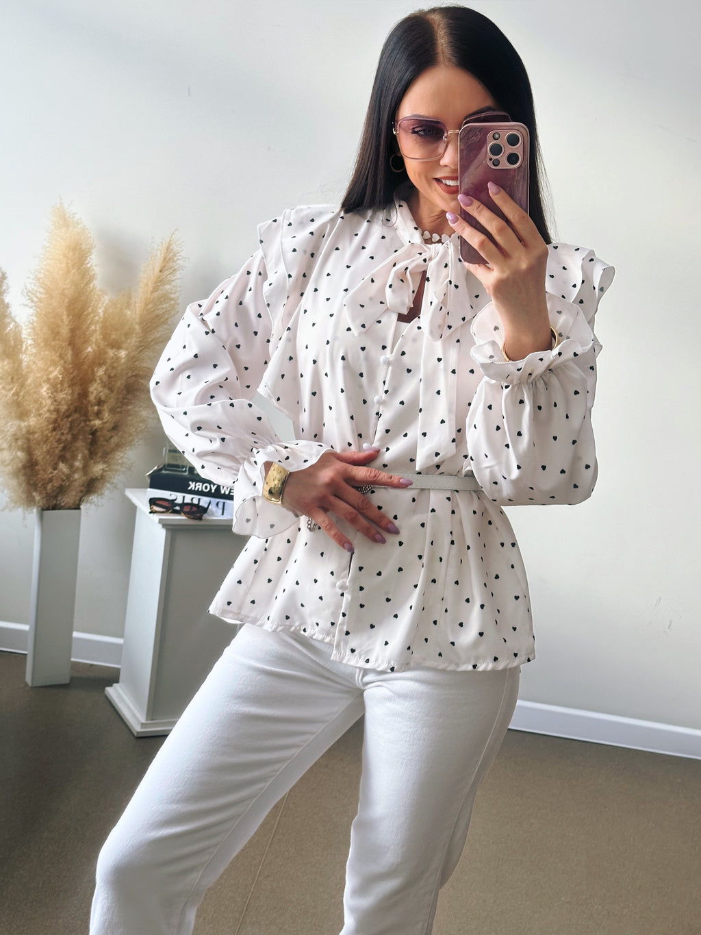 Balta palaidinė “Širdutė”