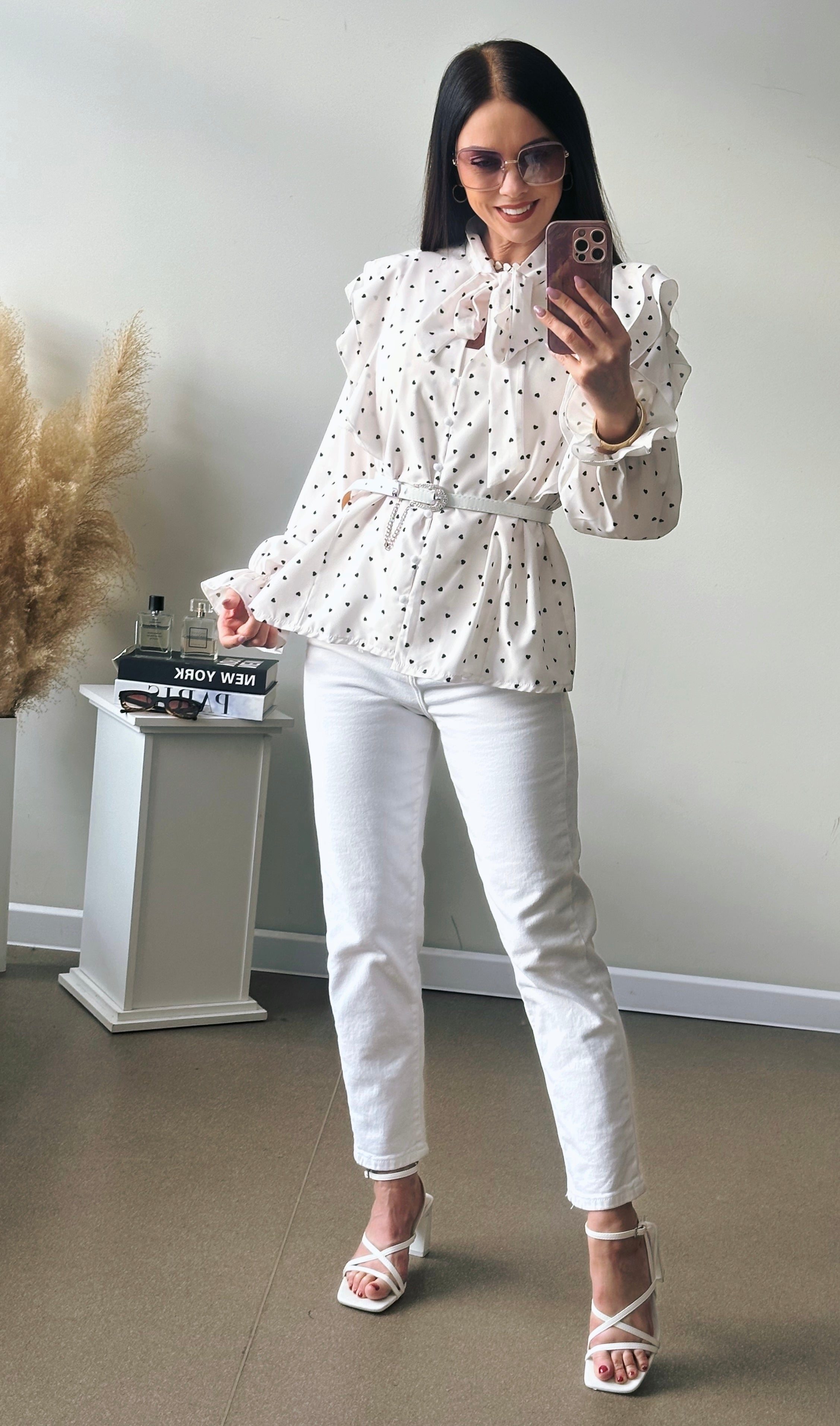 Balta palaidinė “Širdutė”